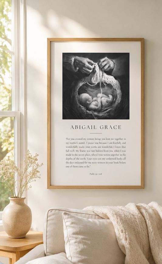 Knit Together Scripture Print