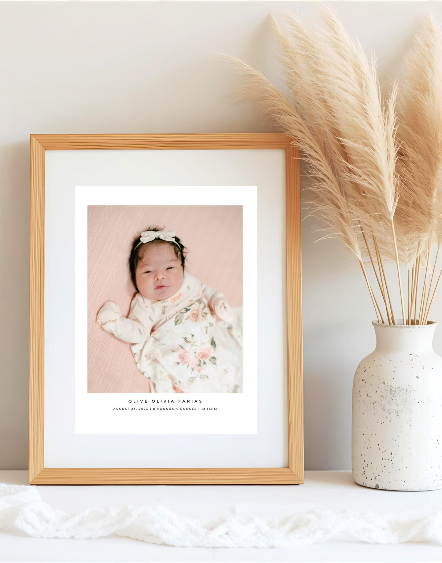 Simplistic Birth Print - Traditional