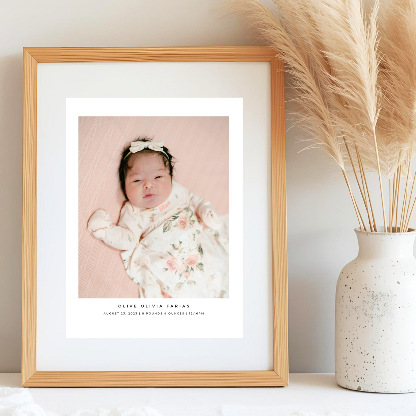 Simplistic Birth Print - Traditional