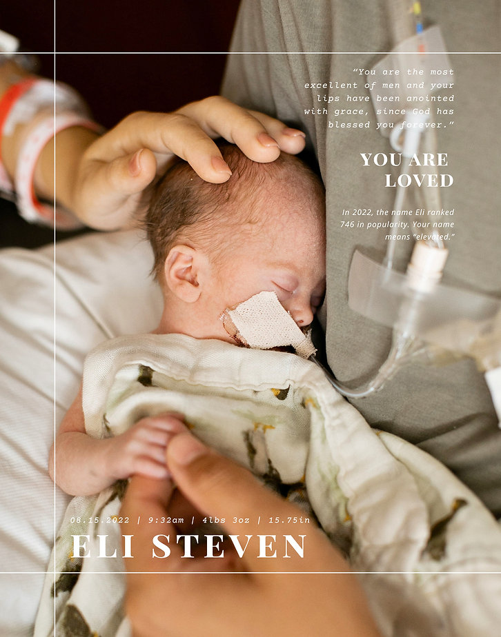 Birth Print - Biblical