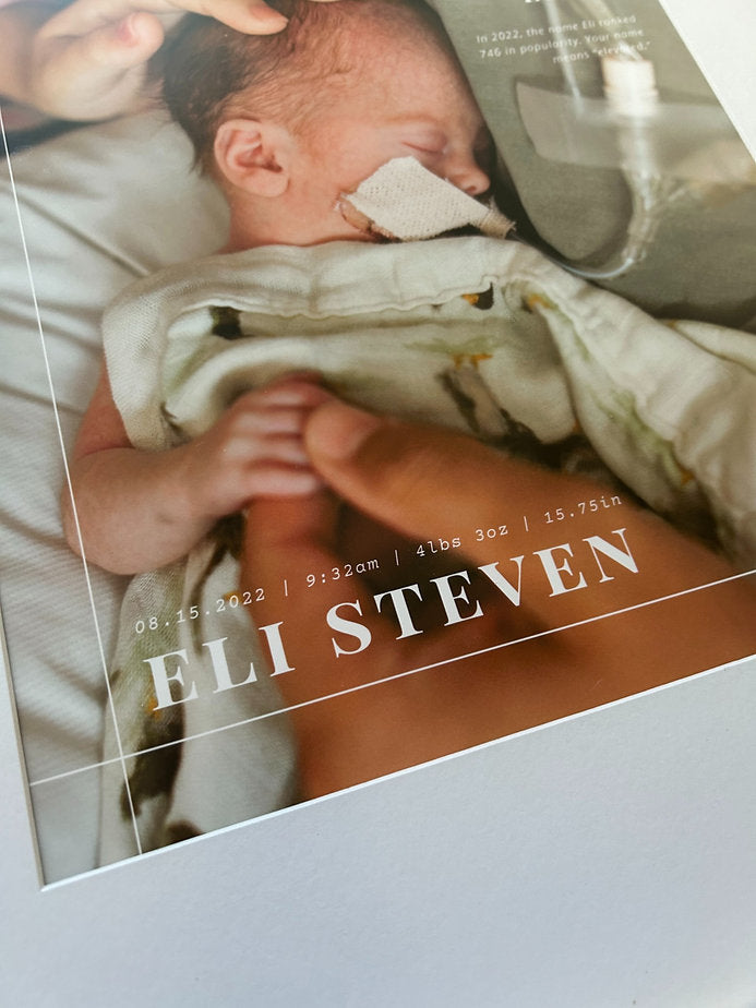 Birth Print - Biblical