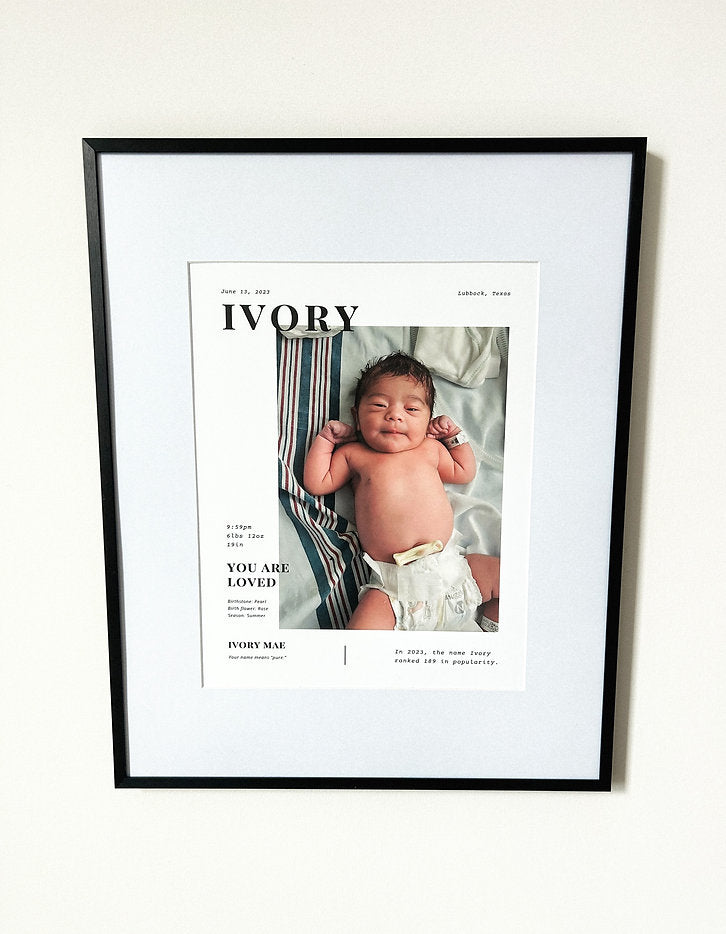 Birth Print - Traditional