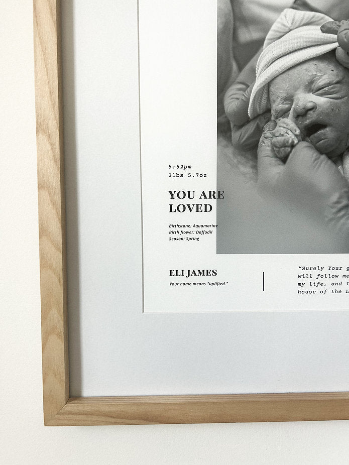 Modern Birth Print - Biblical