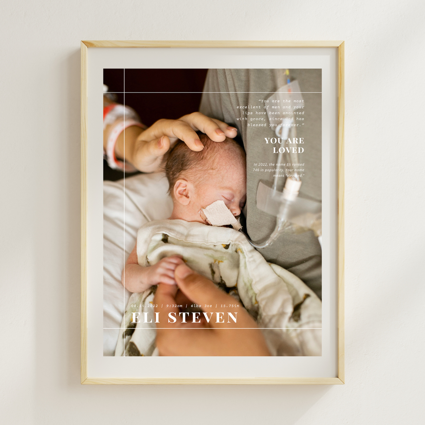 Birth Print - Biblical