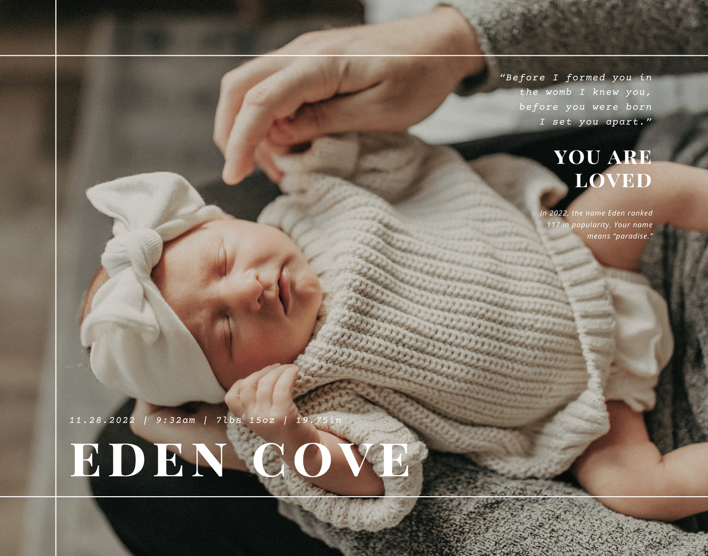 Birth Portrait - Biblical