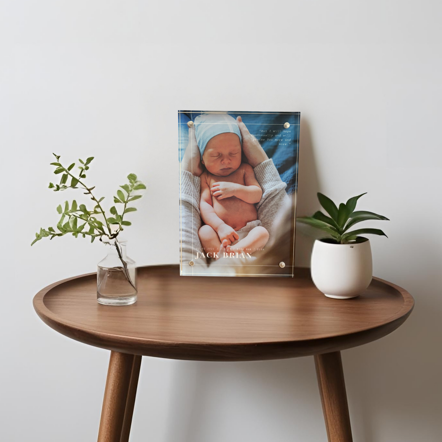 Desk Size Birth Print - Traditional