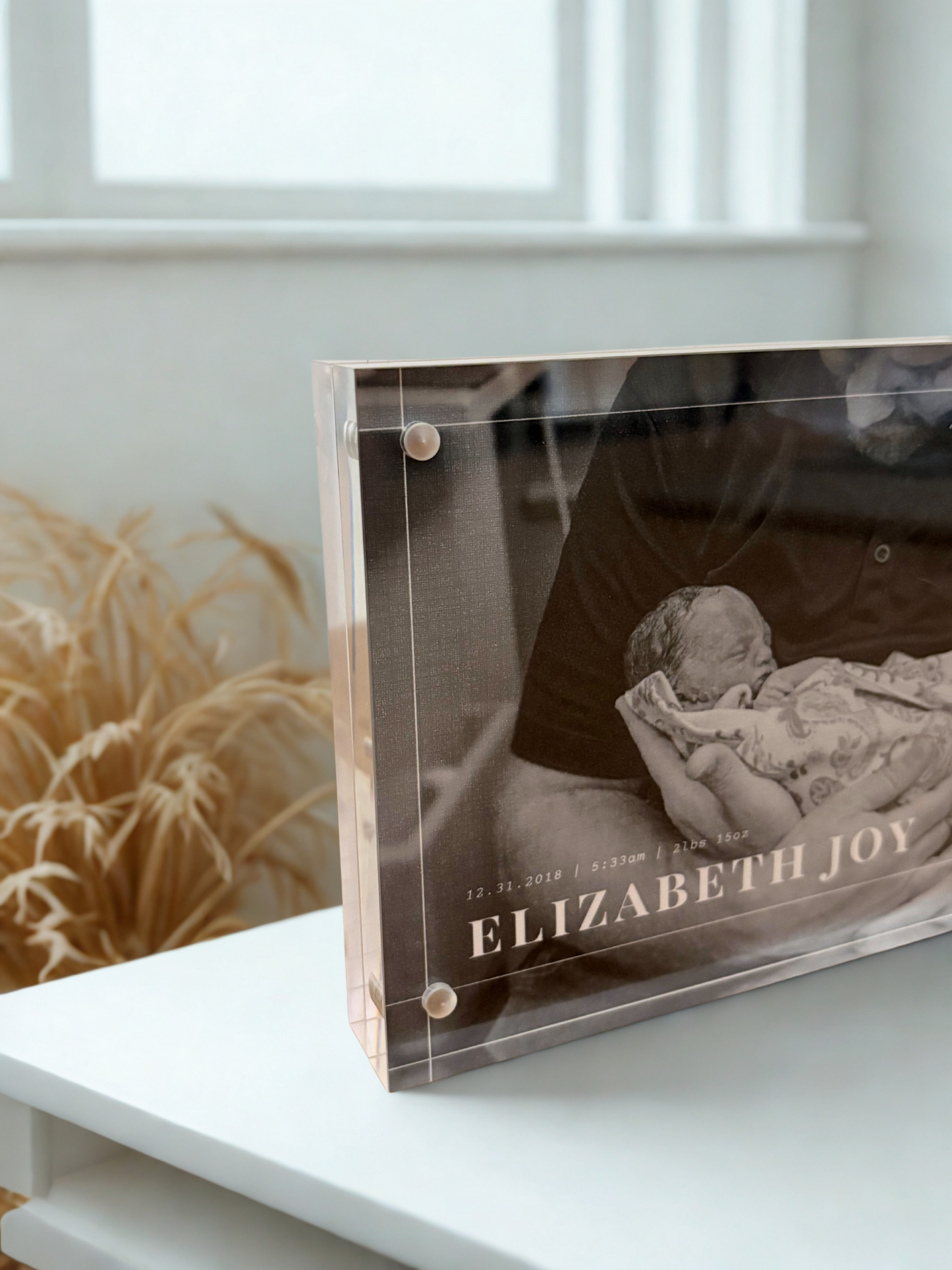 Desk Size Birth Print - Traditional