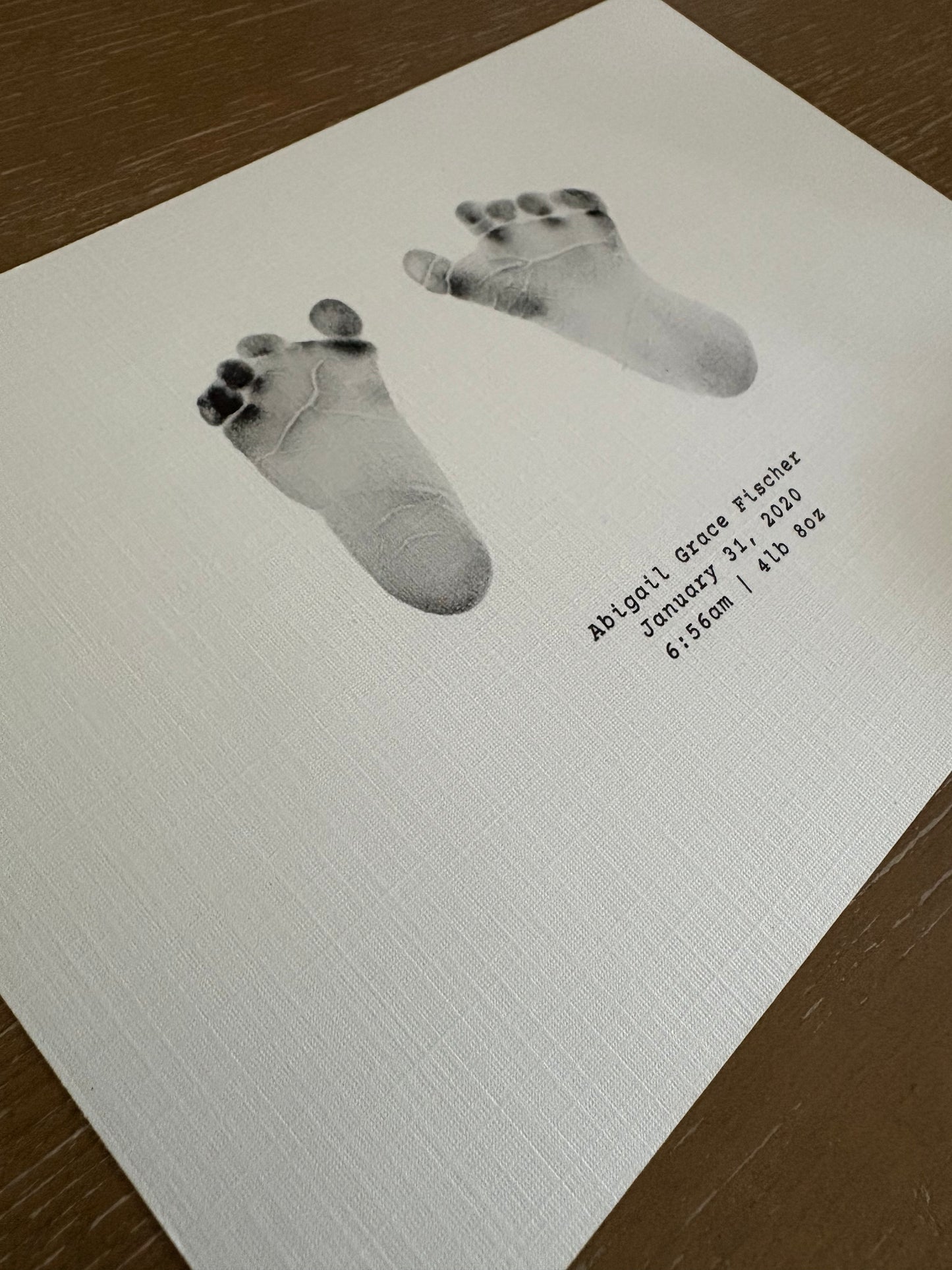 True-to-Size Handprint & Footprint Heirloom Keepsake
