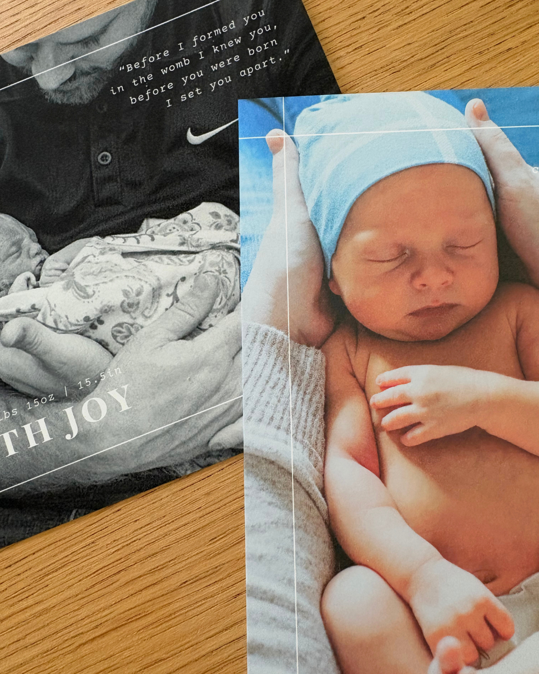 Desk Size Birth Print - Traditional