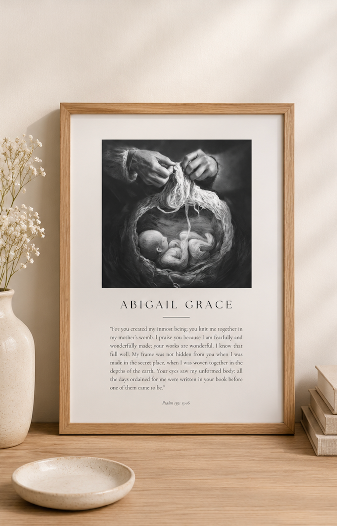 Knit Together Scripture Print