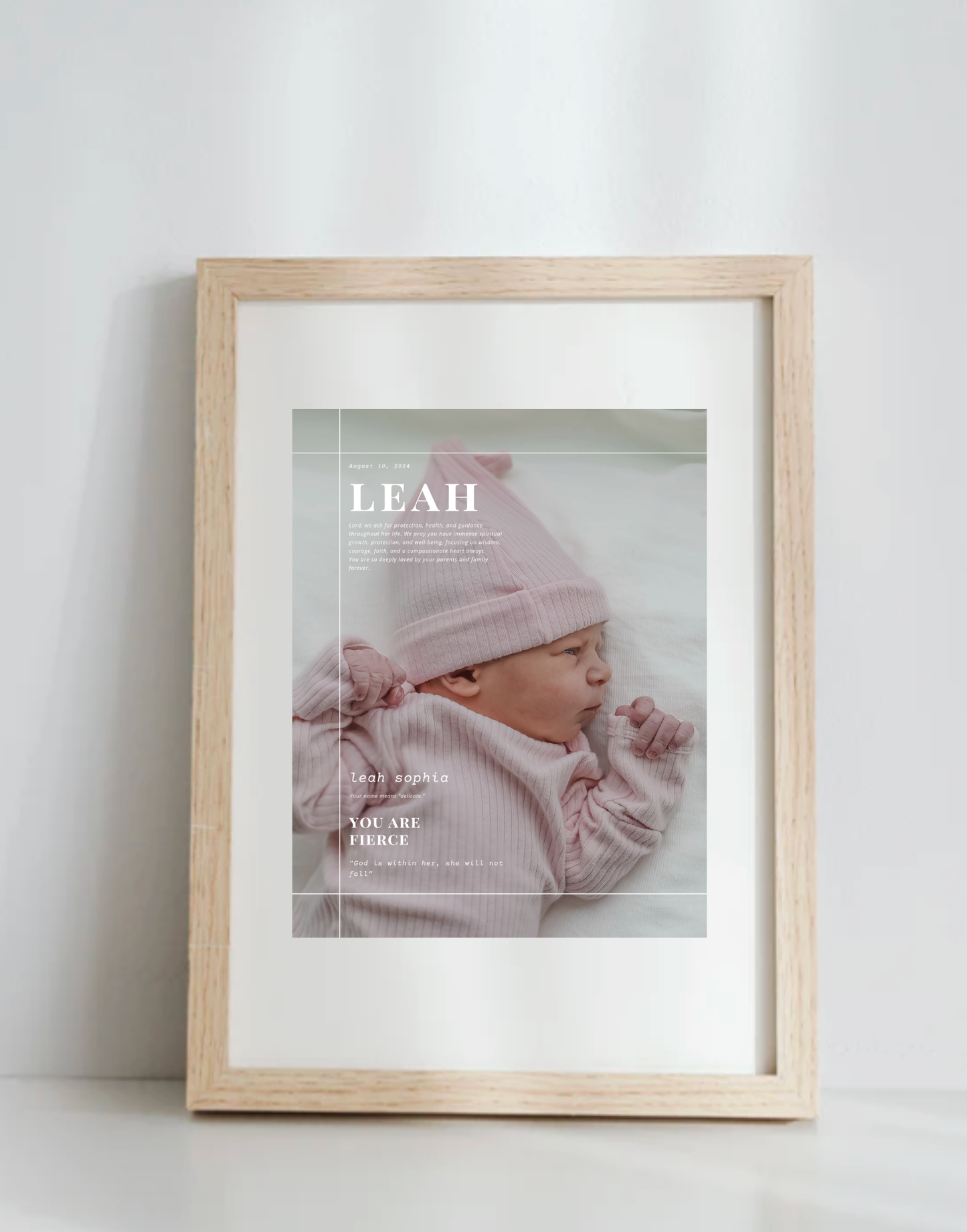 Dedication Print - Biblical