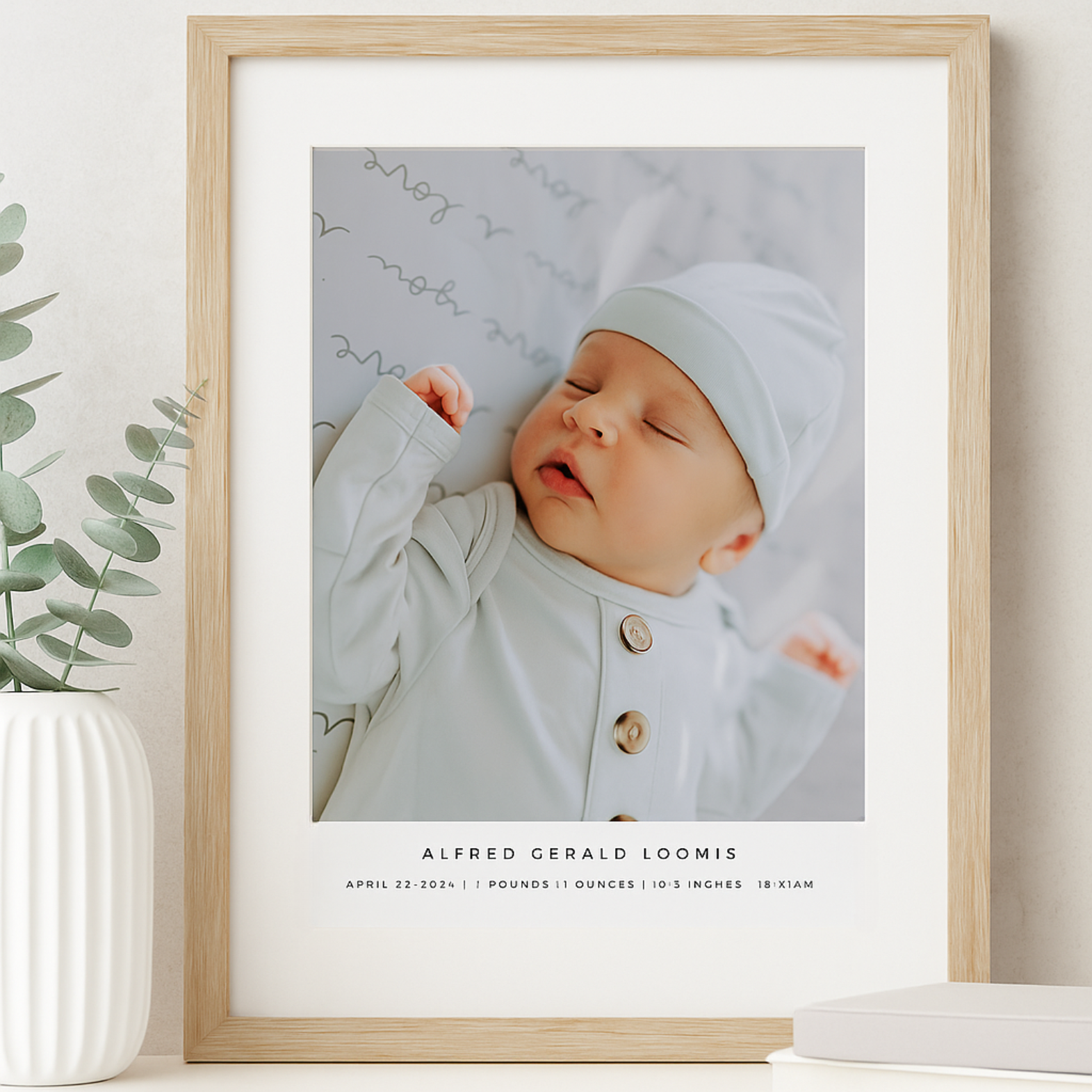Simplistic Birth Print - Traditional – Mother of Wilde